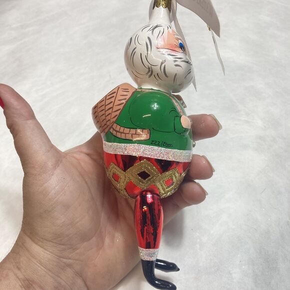 Waterford Glass Limited Ed Christmas Ornament 'In For The Night Santa' w/ Box - Picture 6 of 10